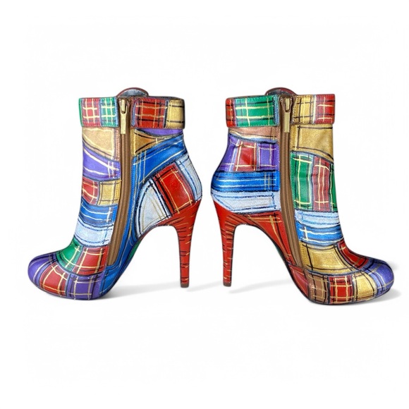 Custom Designed Womens Ankle Boots Size 7.5 - Picture 2 of 12